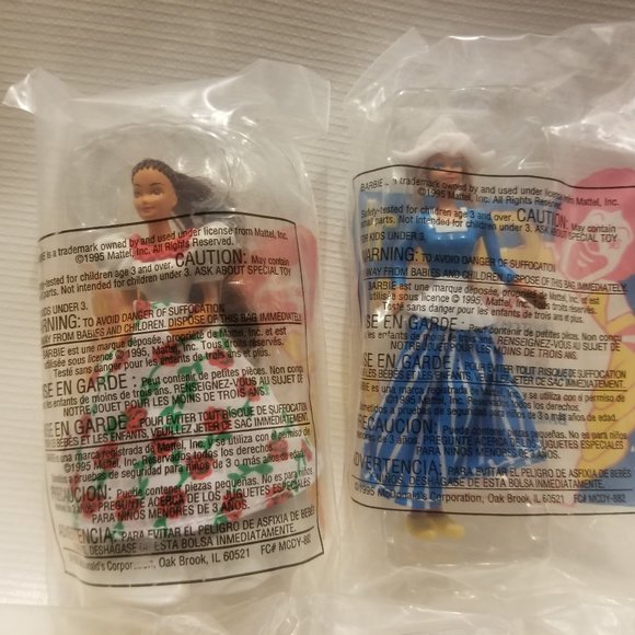 NIB NWOT whole set- 1990 Barbie World McDonalds toys! - Picture 3 of 4